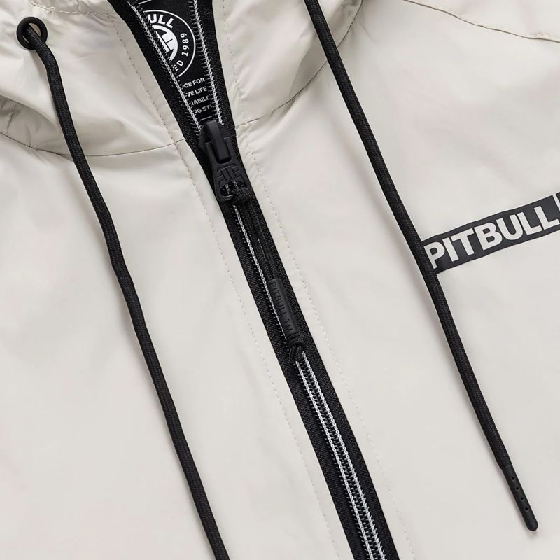 Kurtka męska Pitbull Athletic Logo Nylon Hooded light sand 7