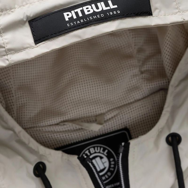 Kurtka męska Pitbull Athletic Logo Nylon Hooded light sand 8