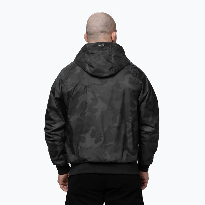 Kurtka męska Pitbull Athletic Logo Nylon Hooded black 3