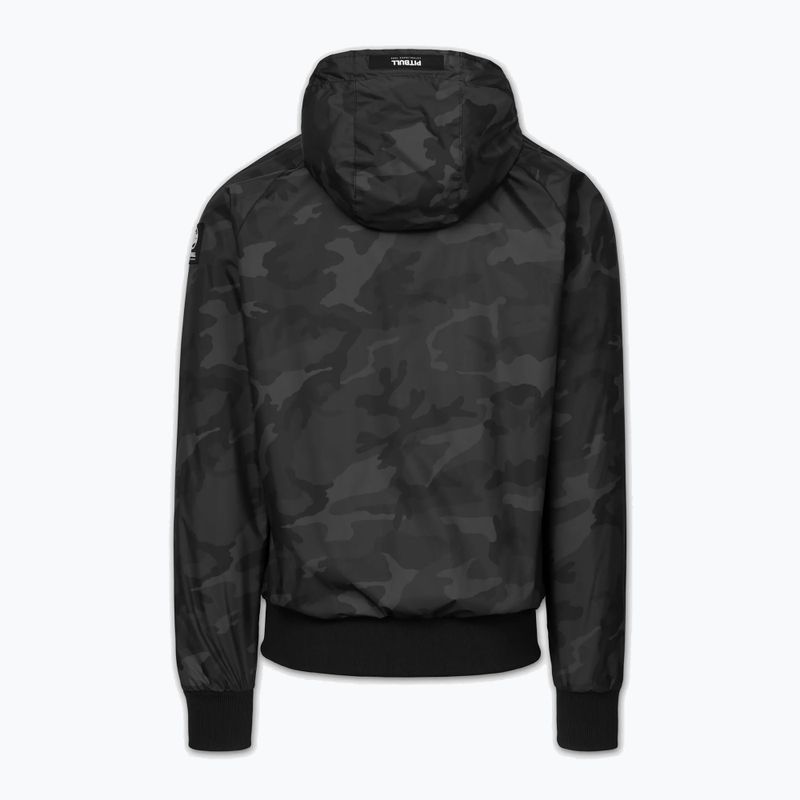 Kurtka męska Pitbull Athletic Logo Nylon Hooded black 7