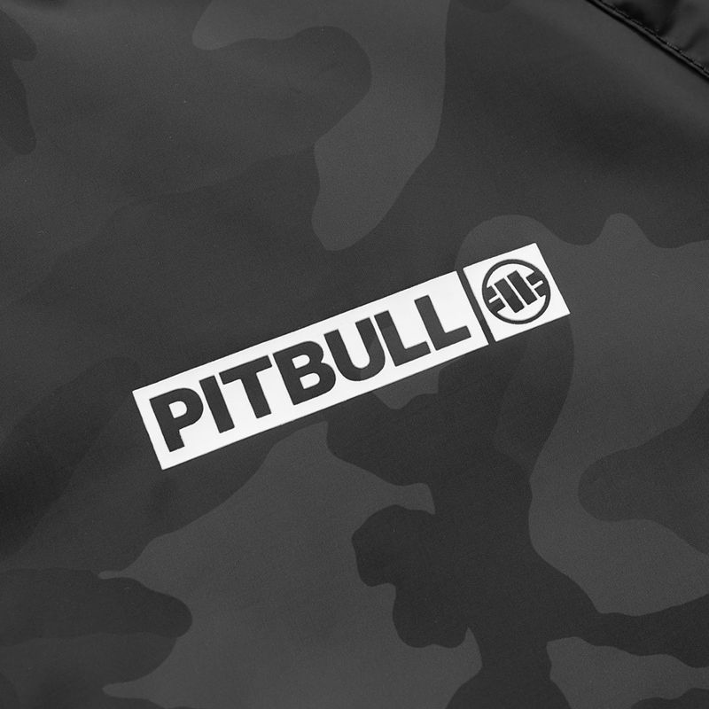 Kurtka męska Pitbull Athletic Logo Nylon Hooded black 10