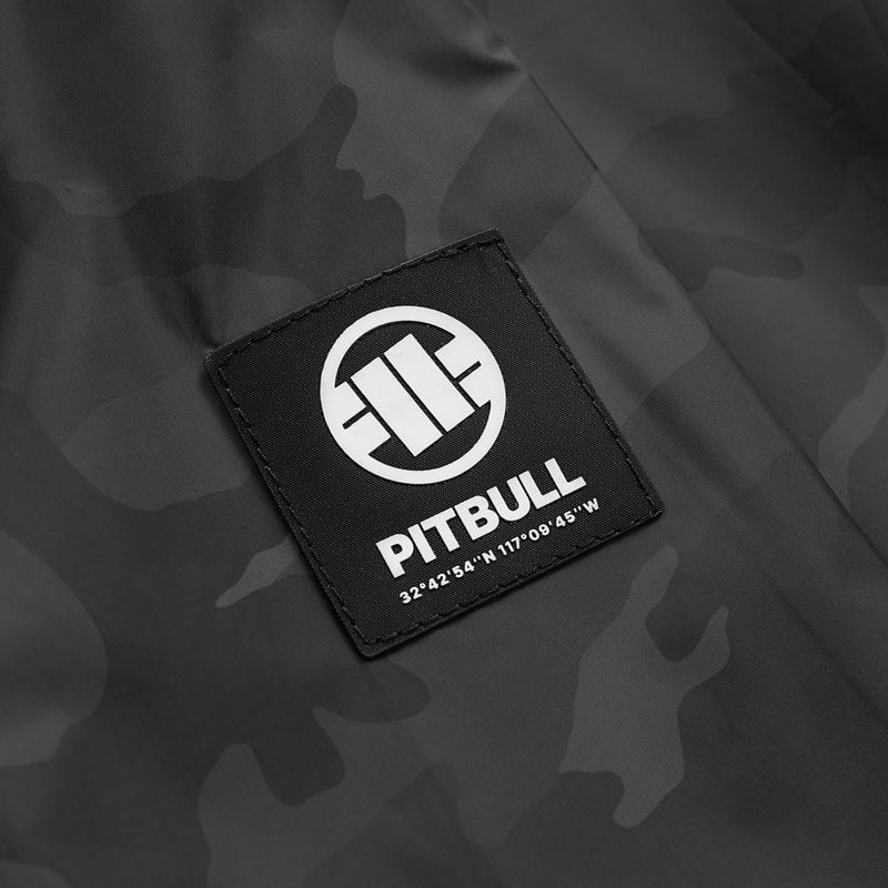 Kurtka męska Pitbull Athletic Logo Nylon Hooded black 11