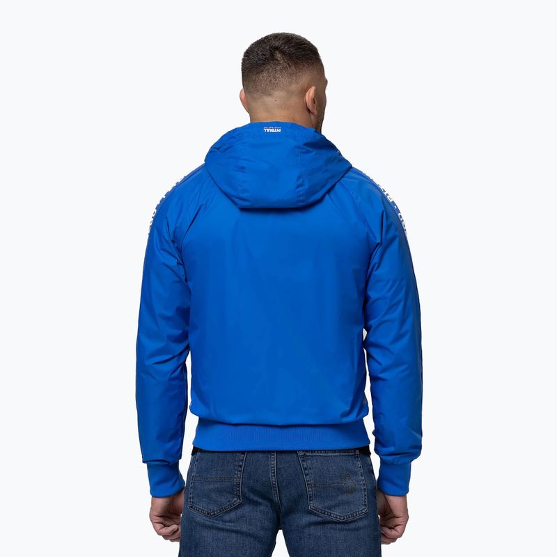 Kurtka męska Pitbull Athletic Tape Nylon Hooded electric blue 3