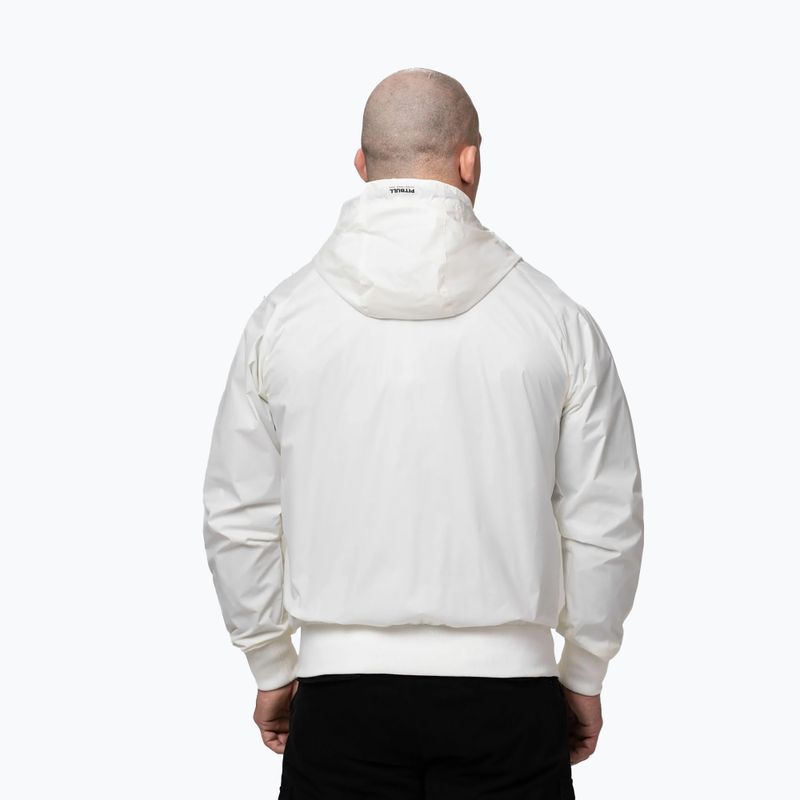 Kurtka męska Pitbull Athletic Tape Nylon Hooded off white 3