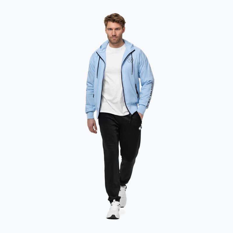 Kurtka męska Pitbull Athletic Tape Nylon Hooded light blue 2