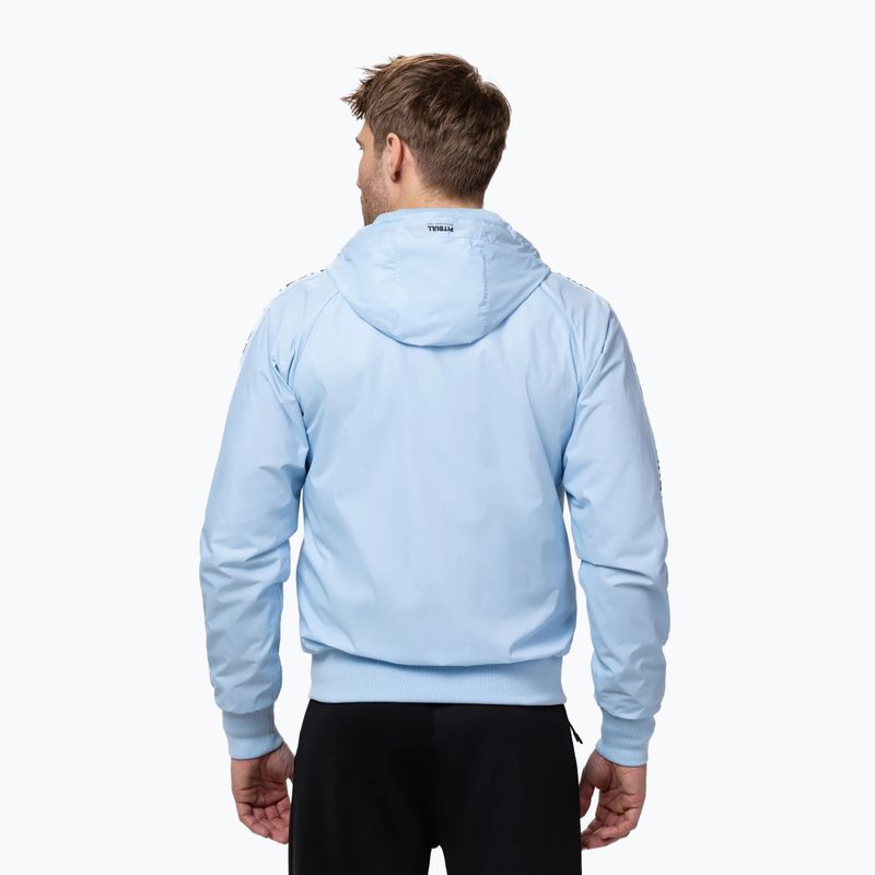 Kurtka męska Pitbull Athletic Tape Nylon Hooded light blue 3