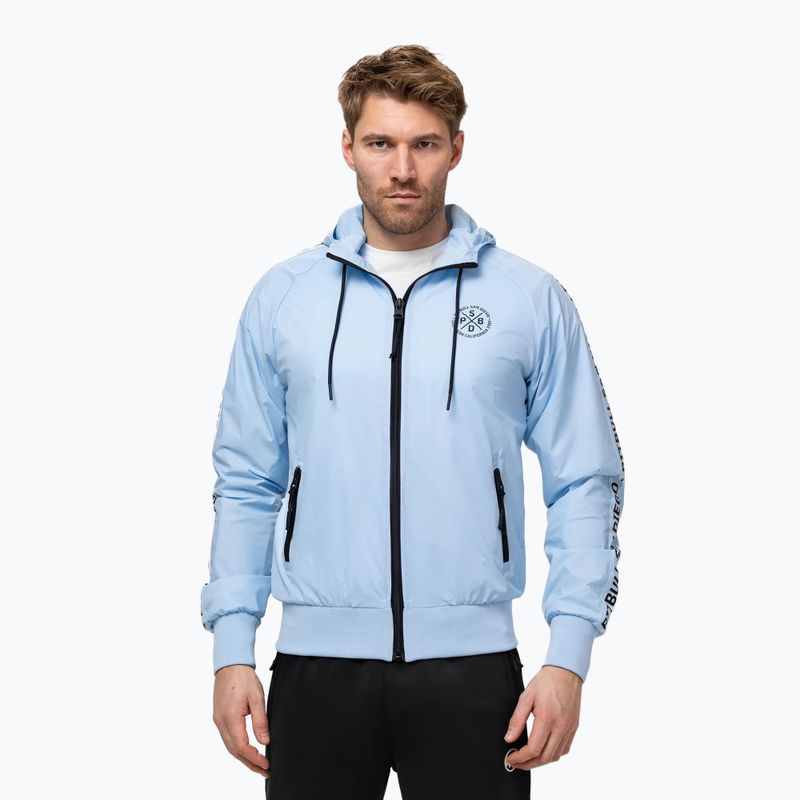 Kurtka męska Pitbull Athletic Tape Nylon Hooded light blue 4