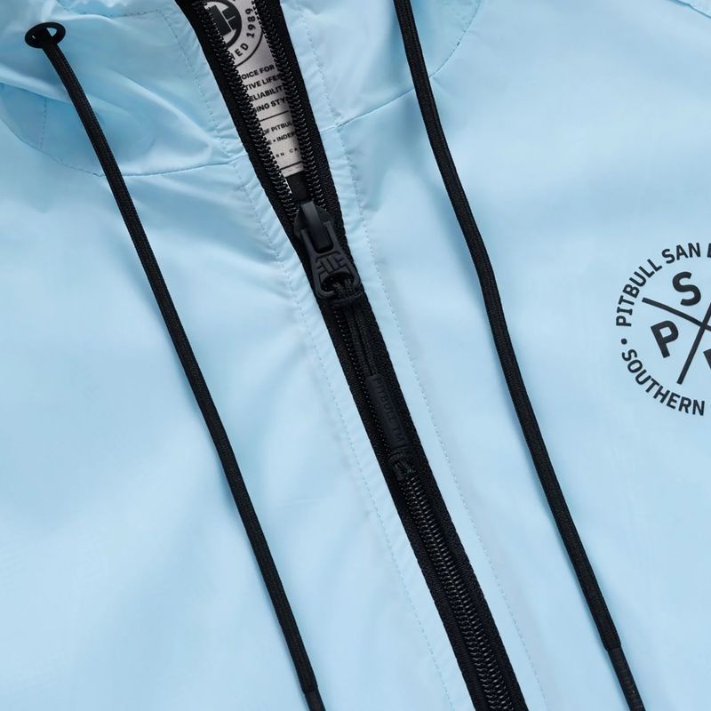 Kurtka męska Pitbull Athletic Tape Nylon Hooded light blue 7