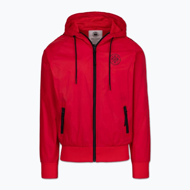 Kurtka męska Pitbull Athletic Tape Nylon Hooded red 6