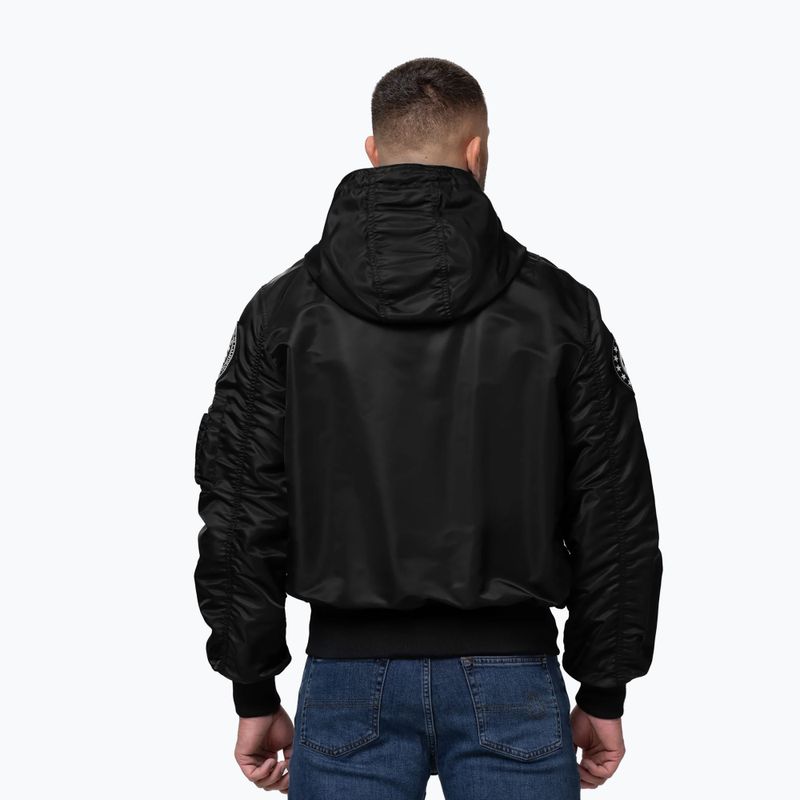 Kurtka męska Pitbull Aero Flight Hooded black 3