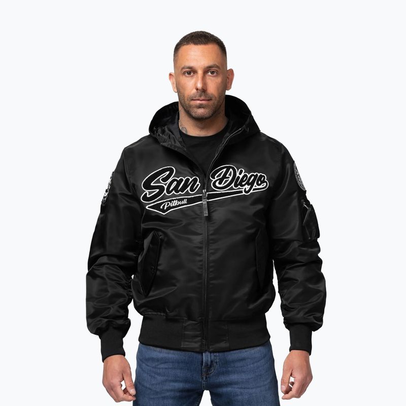 Kurtka męska Pitbull Aero Flight Hooded black 5