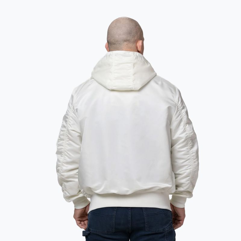 Kurtka męska Pitbull Aero Flight Hooded off white 3