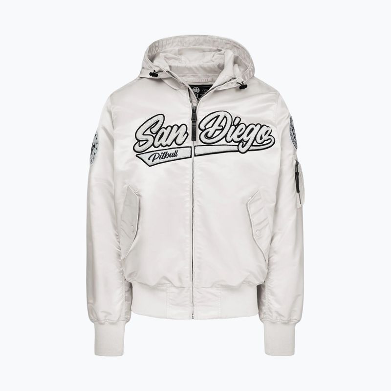 Kurtka męska Pitbull Aero Flight Hooded off white 5