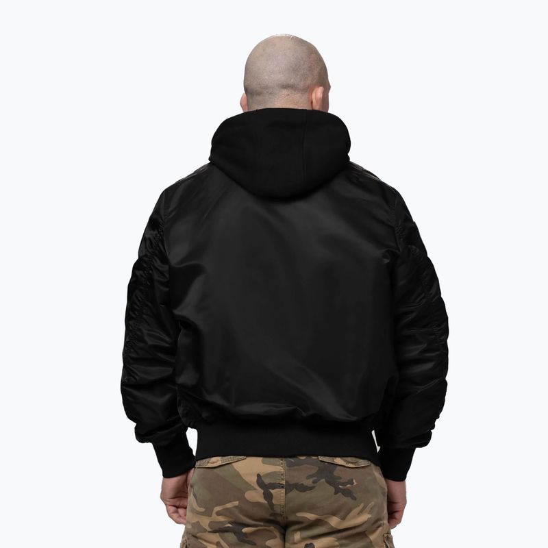 Kurtka męska Pitbull Mason San Diego Baseball Hooded black 3