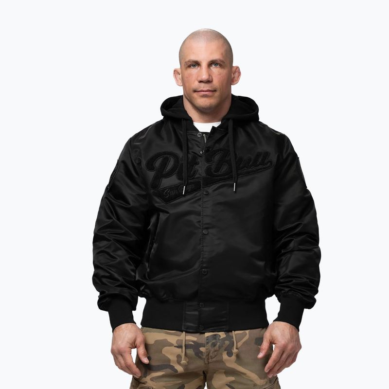 Kurtka męska Pitbull Mason San Diego Baseball Hooded black 4