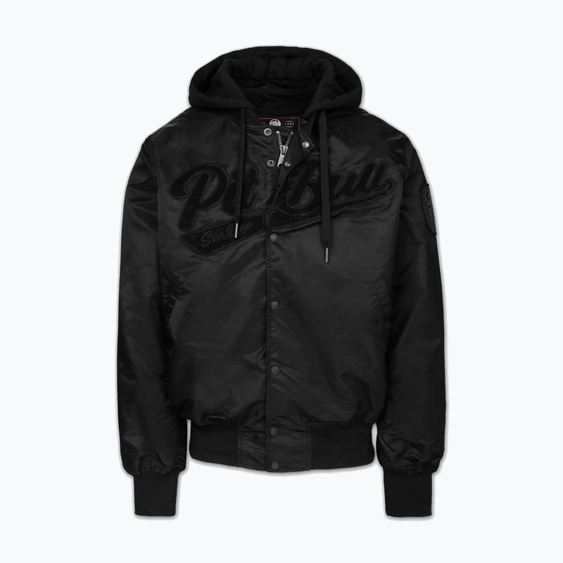 Kurtka męska Pitbull Mason San Diego Baseball Hooded black 5
