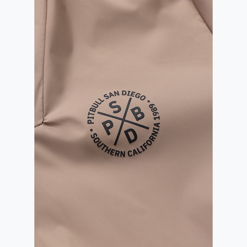 Kurtka damska Pitbull Aaricia Stripes Nylon Hooded dark sand 7