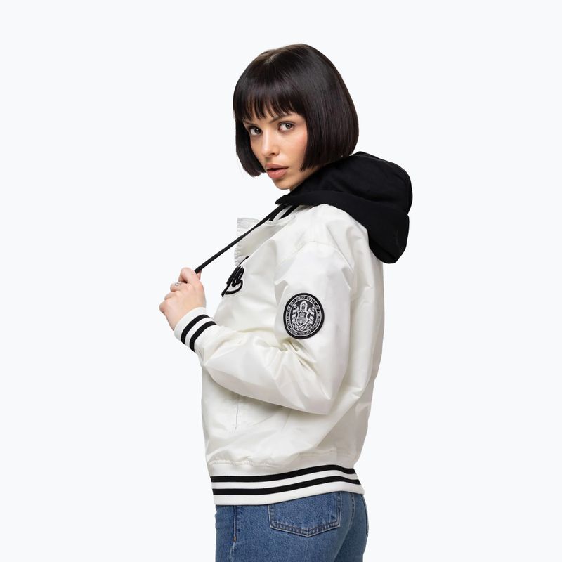 Kurtka damska Pitbull Angela San Diego Hooded Varsity off white 4