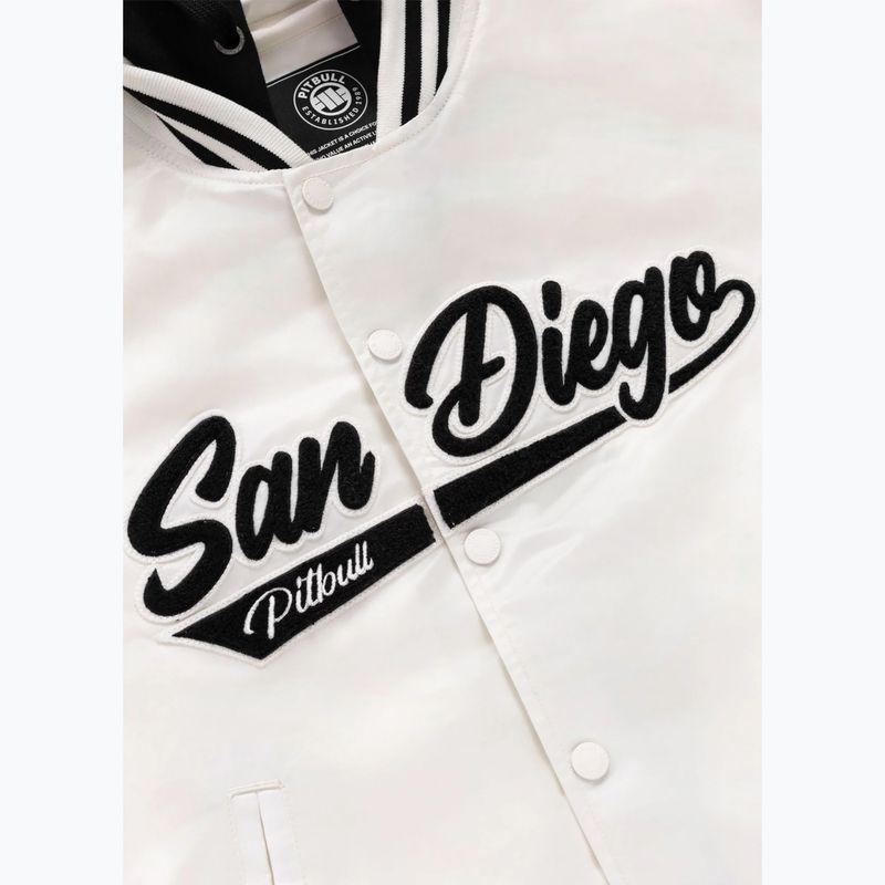 Kurtka damska Pitbull Angela San Diego Hooded Varsity off white 11