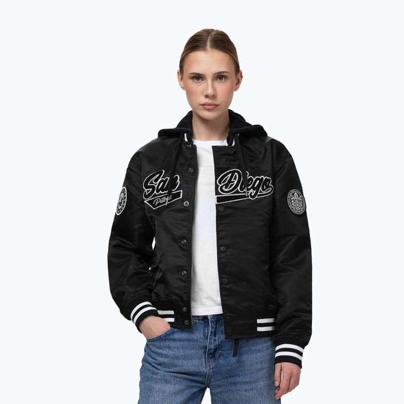 Kurtka damska Pitbull Angela San Diego Hooded Varsity black 4