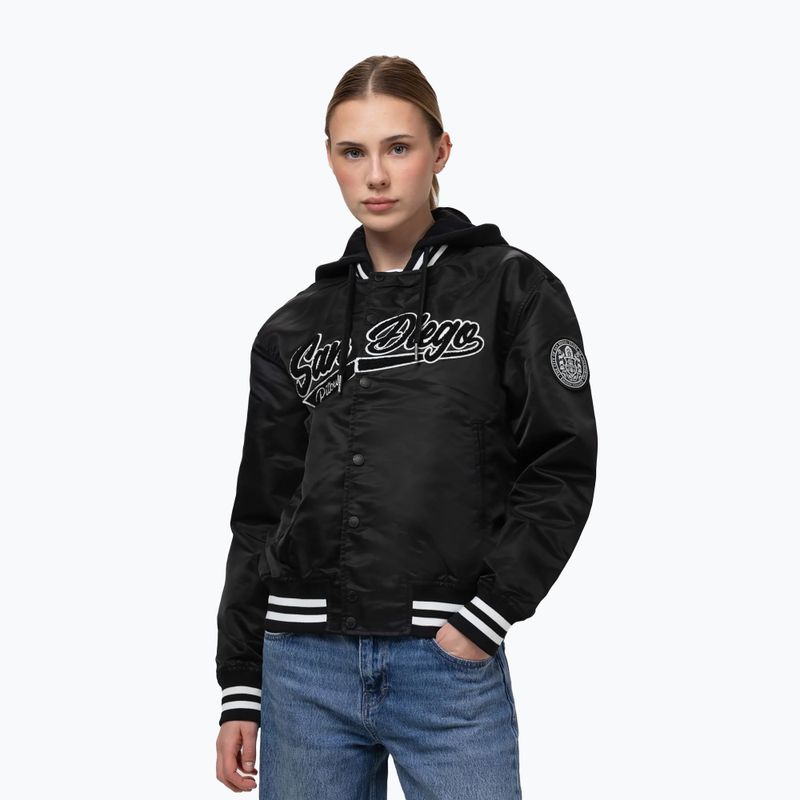 Kurtka damska Pitbull Angela San Diego Hooded Varsity black 5