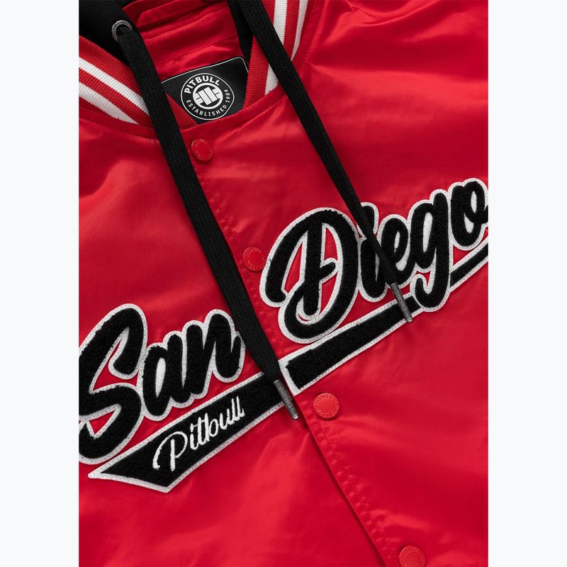 Kurtka damska Pitbull Angela San Diego Hooded Varsity fluo/red 10