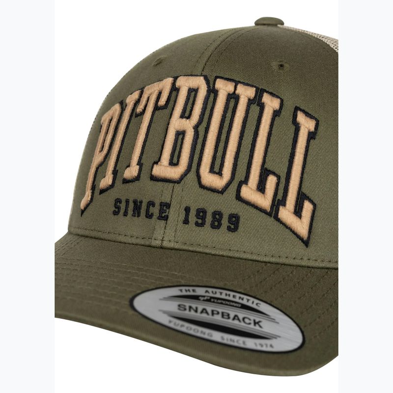 Czapka z daszkiem męska Pitbull Mesh "Pitbull Norton" Trucker Low Profile zielony 3