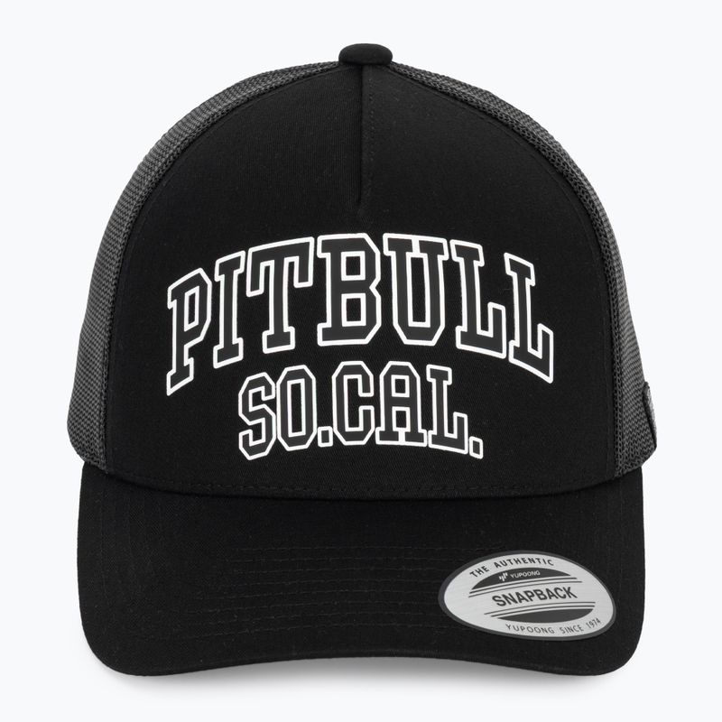 Czapka z daszkiem męska Pitbull SO.CAL. Retro Trucker black/black/white 2