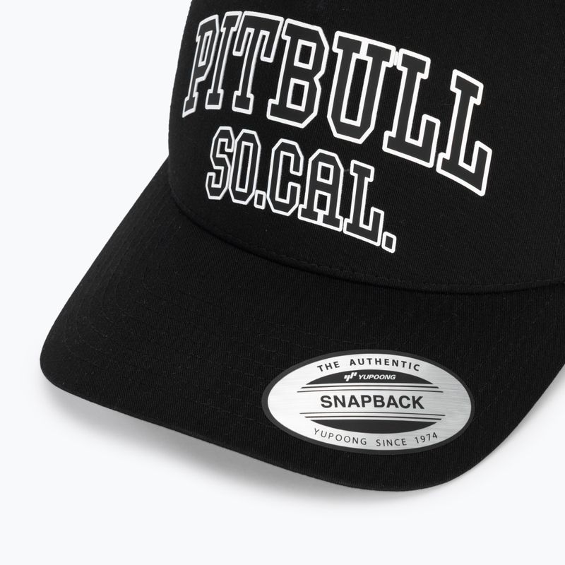 Czapka z daszkiem męska Pitbull SO.CAL. Retro Trucker black/black/white 3