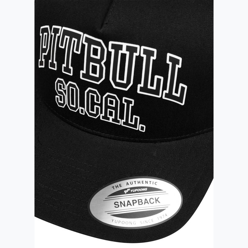 Czapka z daszkiem męska Pitbull "SO.CAL.” Retro Trucker black/black/white 4