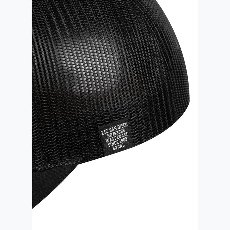 Czapka z daszkiem męska Pitbull "SO.CAL.” Retro Trucker black/black/white 5
