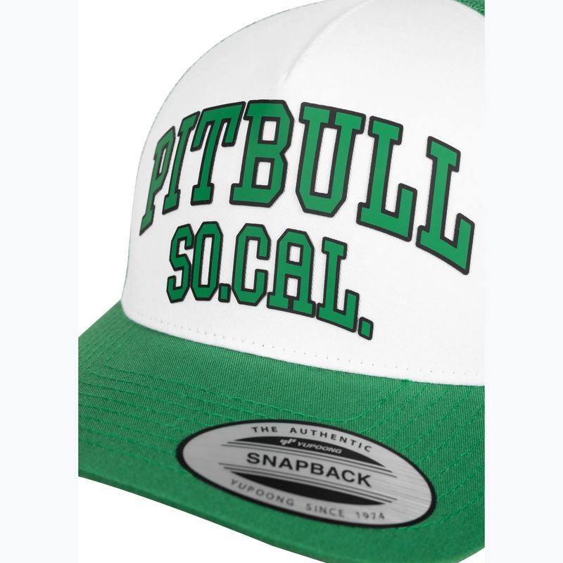 Czapka z daszkiem męska Pitbull "SO.CAL.” Retro Trucker green/white 3