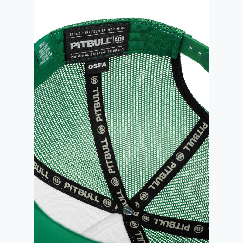 Czapka z daszkiem męska Pitbull "SO.CAL.” Retro Trucker green/white 7