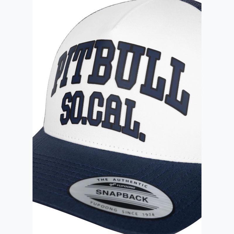 Czapka z daszkiem męska Pitbull "SO.CAL.” Retro Trucker black/white 3