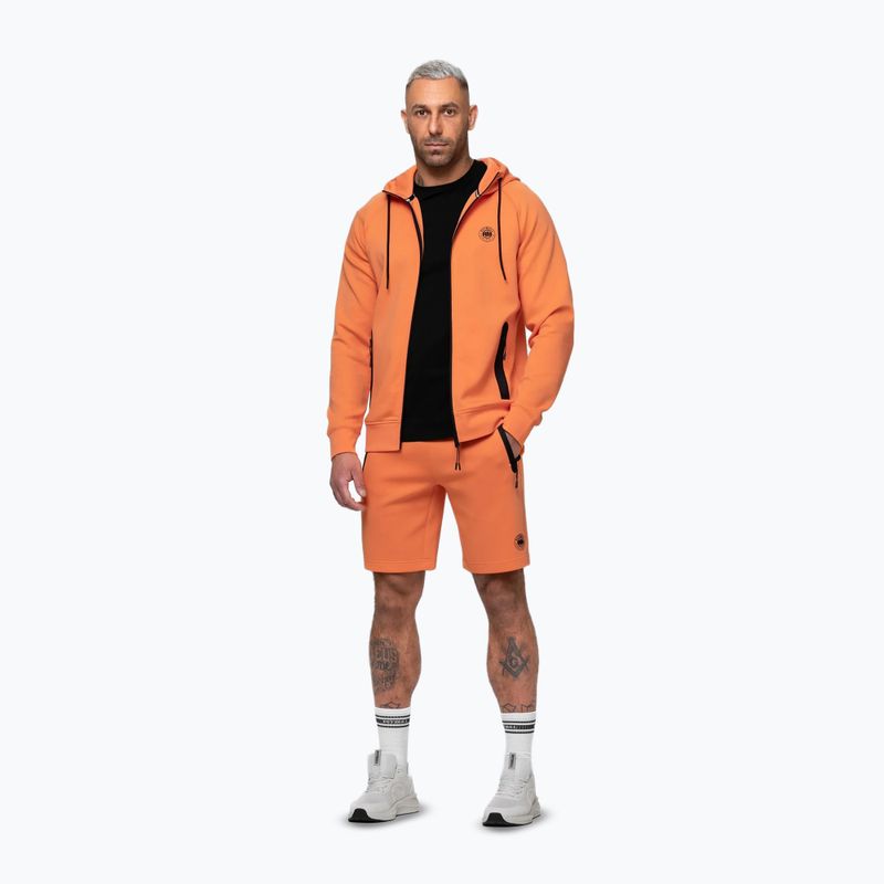 Bluza męska Pitbull Dogwood Hooded Zip Sweatshirt fluo orange 2