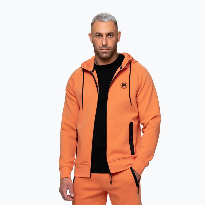 Bluza męska Pitbull Dogwood Hooded Zip Sweatshirt fluo orange 4