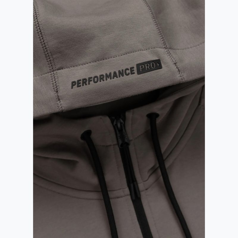 Bluza męska Pitbull Dogwood Hooded Zip Sweatshirt taupe 10