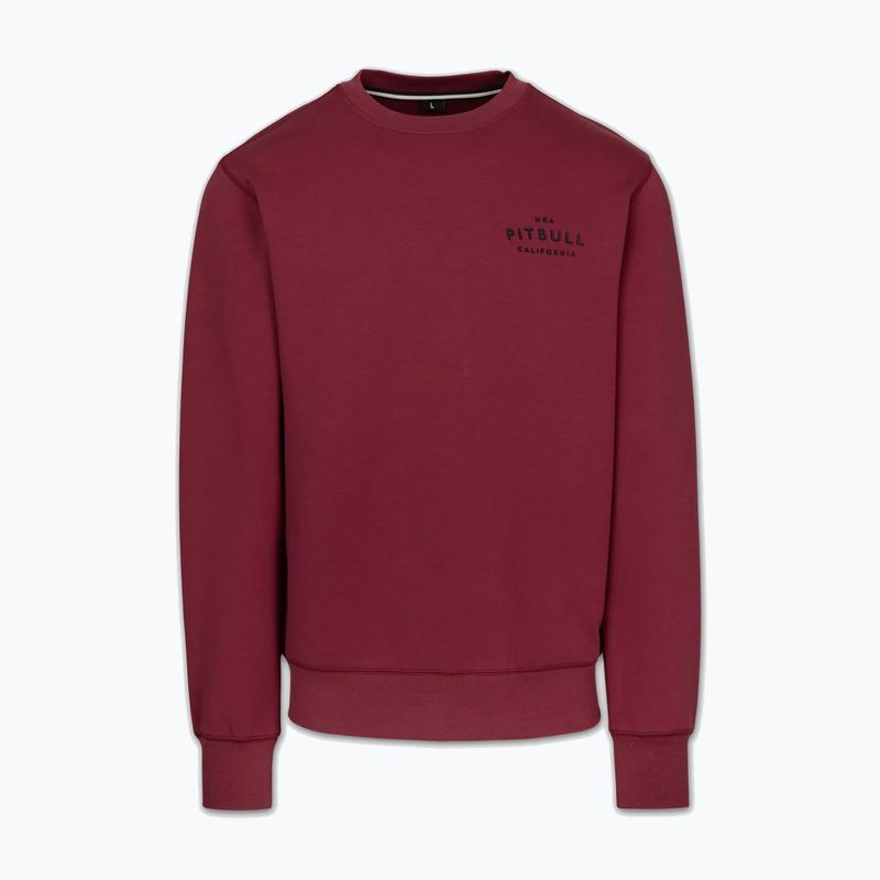 Bluza męska Pitbull Sampson Crewneck Sweatshirt burgundy 5