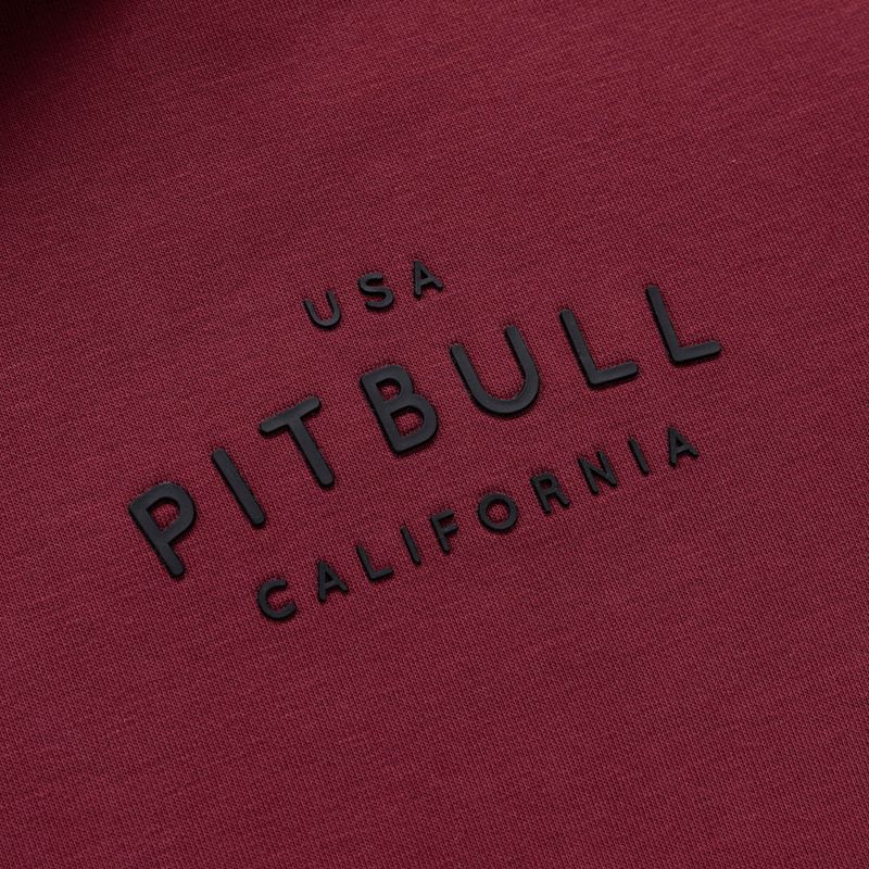 Bluza męska Pitbull Sampson Zip burgundy 4
