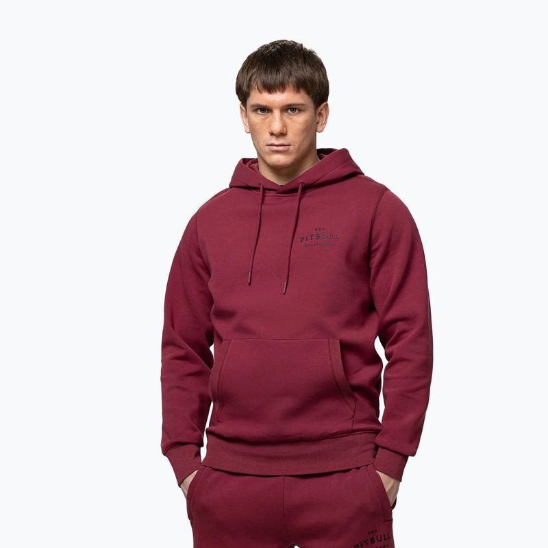 Bluza męska Pitbull Sampson Hooded Sweatshirt burgundy 4