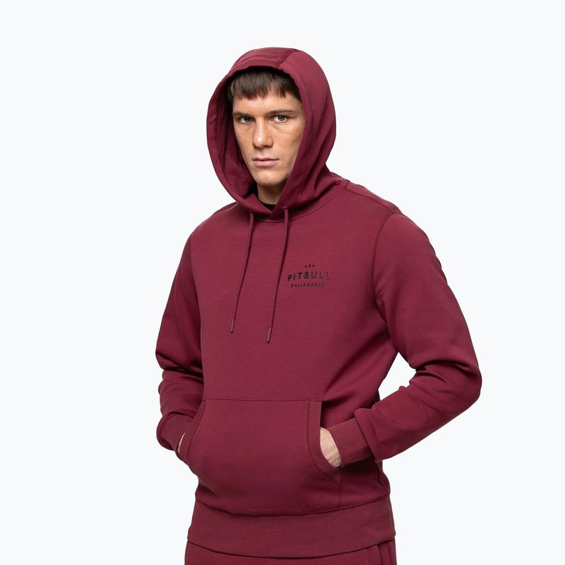 Bluza męska Pitbull Sampson Hooded Sweatshirt burgundy 5