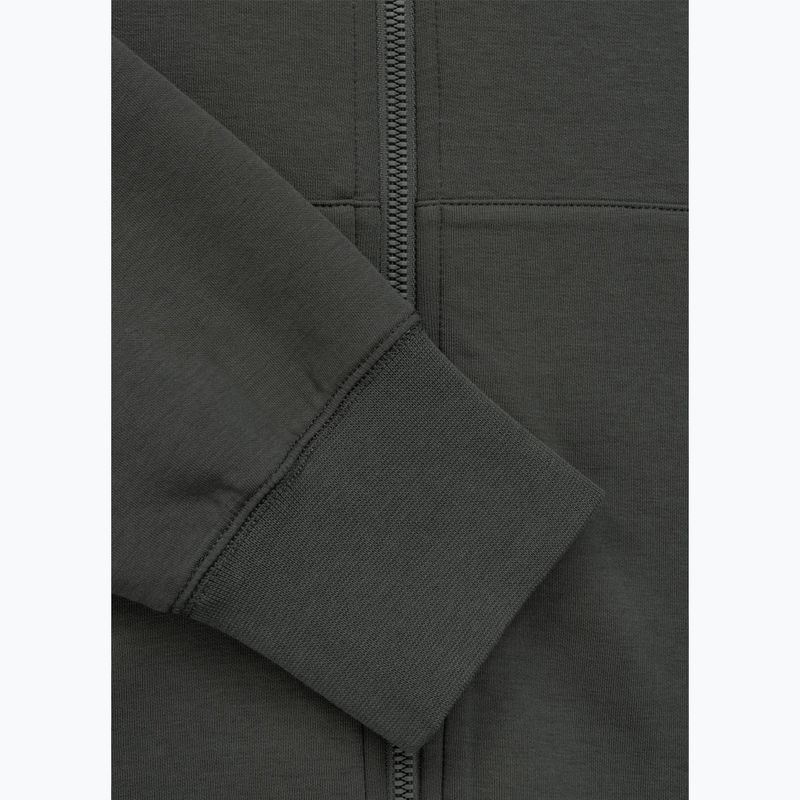 Bluza męska Pitbull Sampson Hooded Zip Sweatshirt grey/green 10