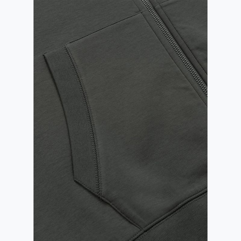 Bluza męska Pitbull Sampson Hooded Zip Sweatshirt grey/green 11