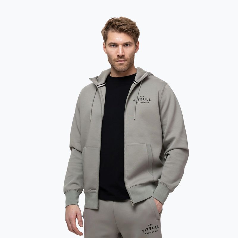 Bluza męska Pitbull Sampson Hooded Zip Sweatshirt grey/harbour 4