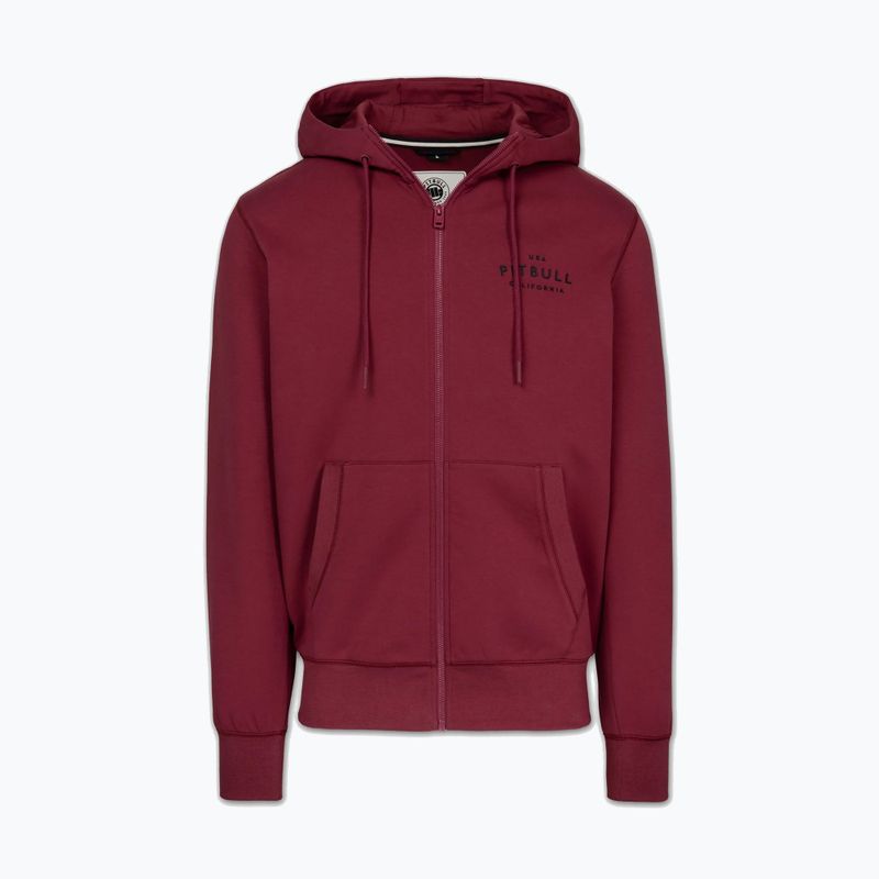 Bluza męska Pitbull Sampson Hooded Zip Sweatshirt burgundy 5