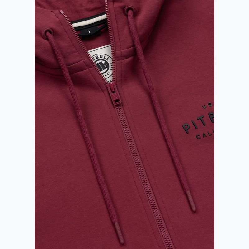 Bluza męska Pitbull Sampson Hooded Zip Sweatshirt burgundy 7