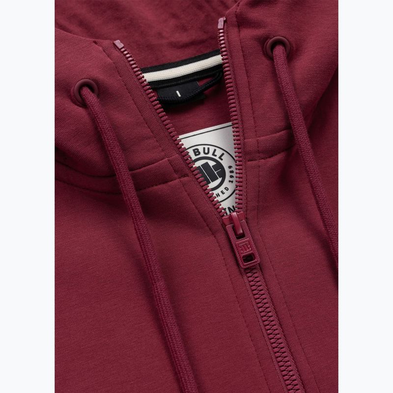 Bluza męska Pitbull Sampson Hooded Zip Sweatshirt burgundy 8