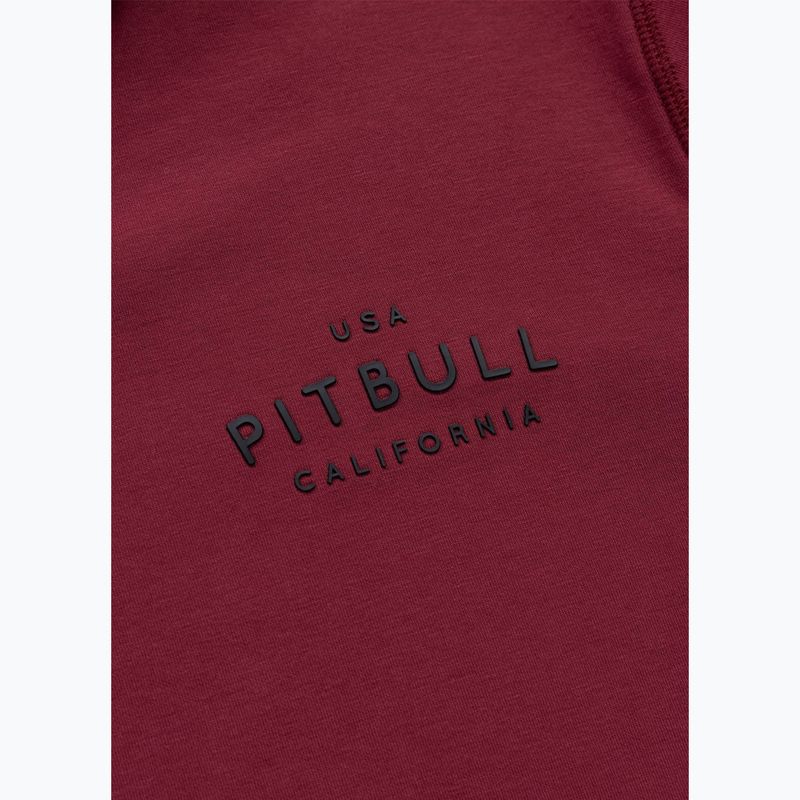 Bluza męska Pitbull Sampson Hooded Zip Sweatshirt burgundy 11