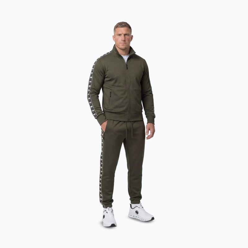Bluza męska Pitbull Track Jacket Powers old green 2