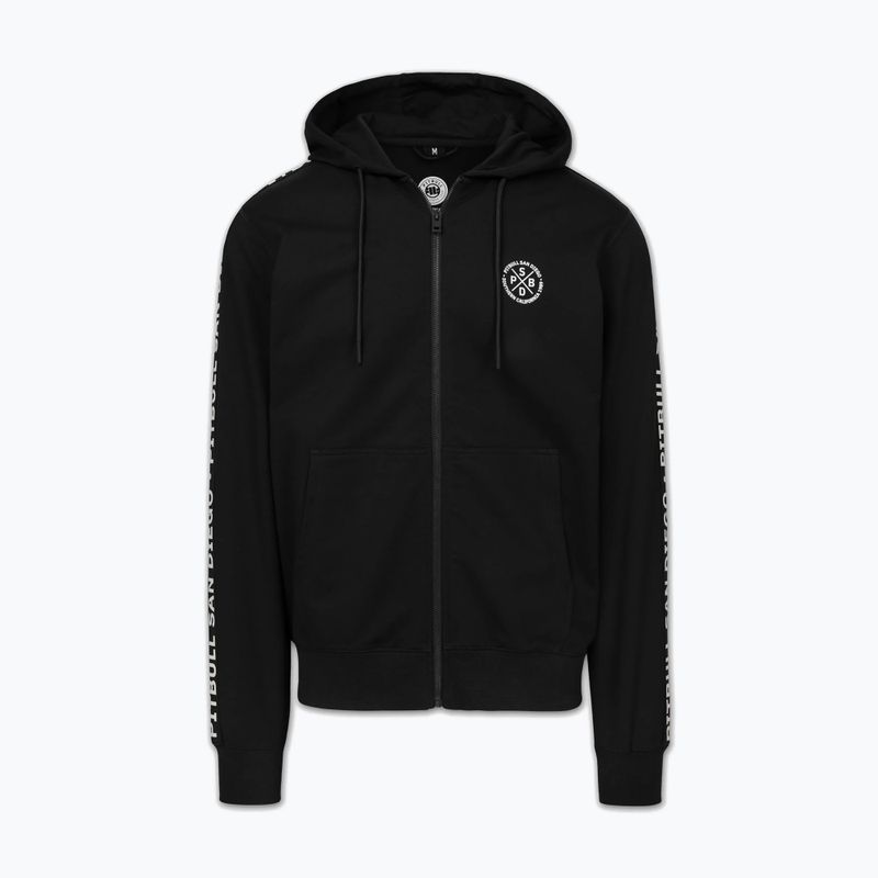 Bluza męska Pitbull Tape Parker Hooded Zip black 3
